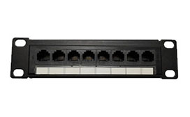 Cat5e/Cat6 Patch Panel 8 Port